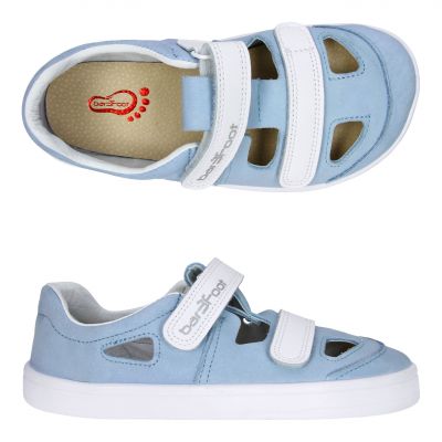 Sandalias Bar3foot Cross- Azul e Branco
