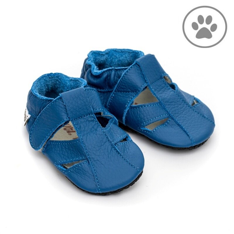 Sandália de bebê Liliputi Soft Paws cobalto
