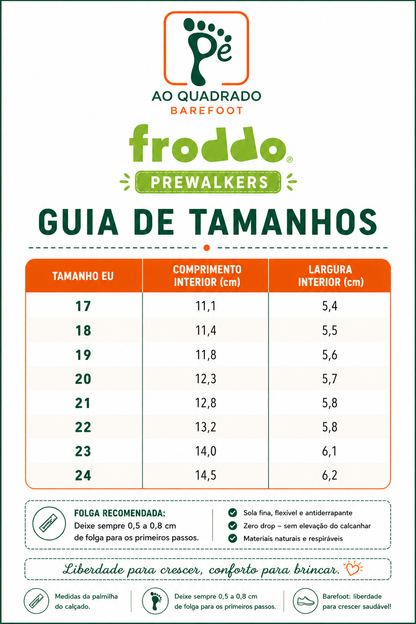 Sandálias Froddo prewalker Nude